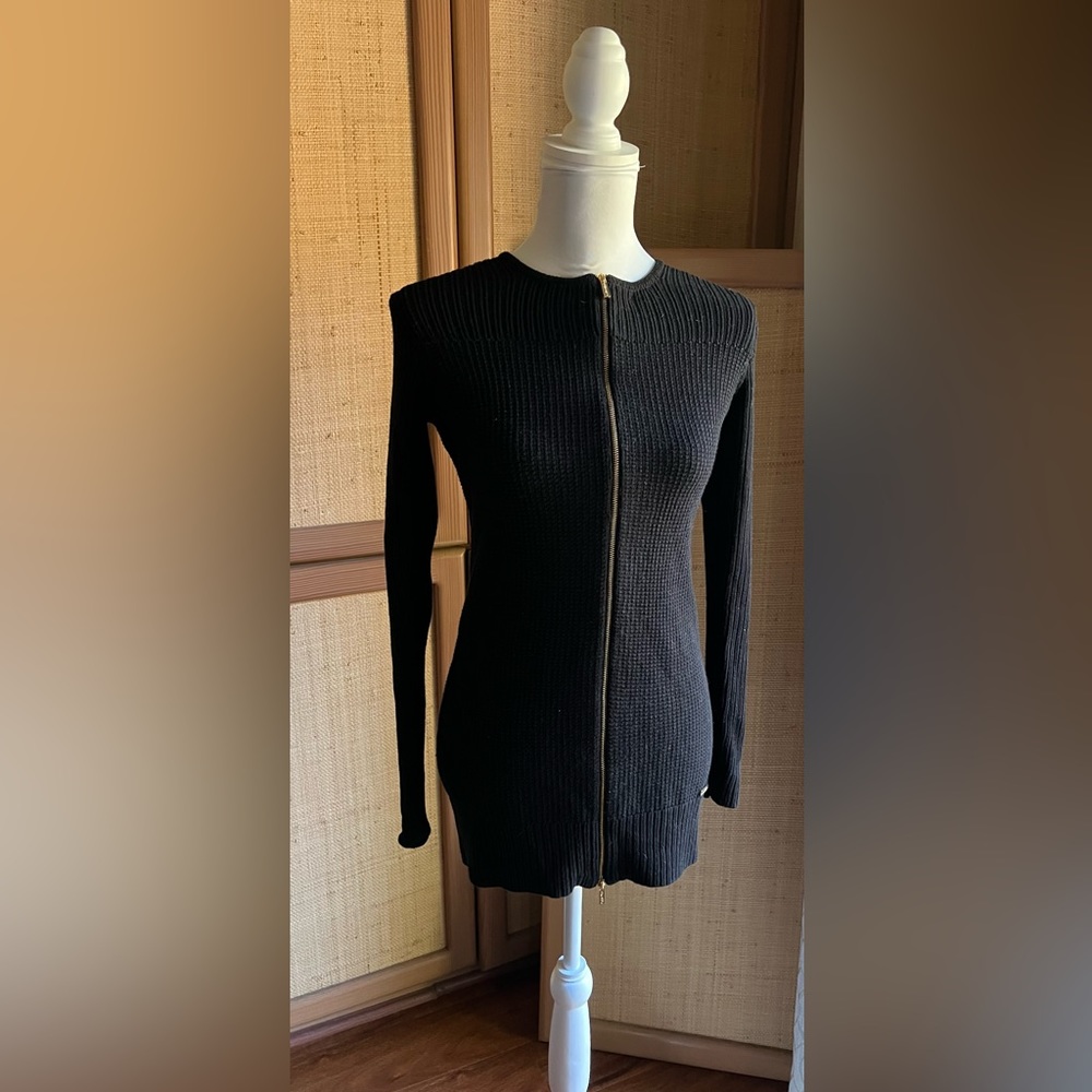 Calvin Klein Zip Up knit sweater Size XS